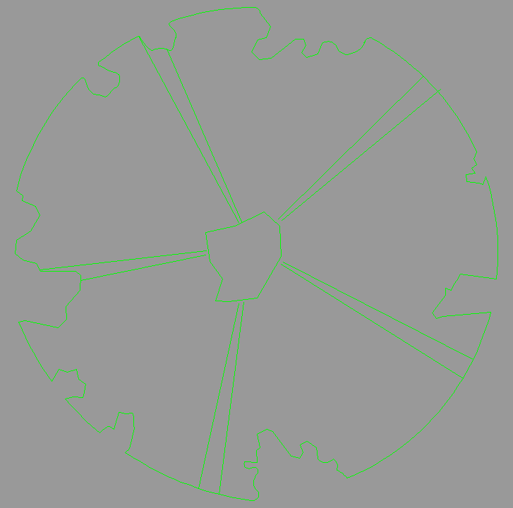 Bloque Autocad Vista de Árbol Color 38 en Planta